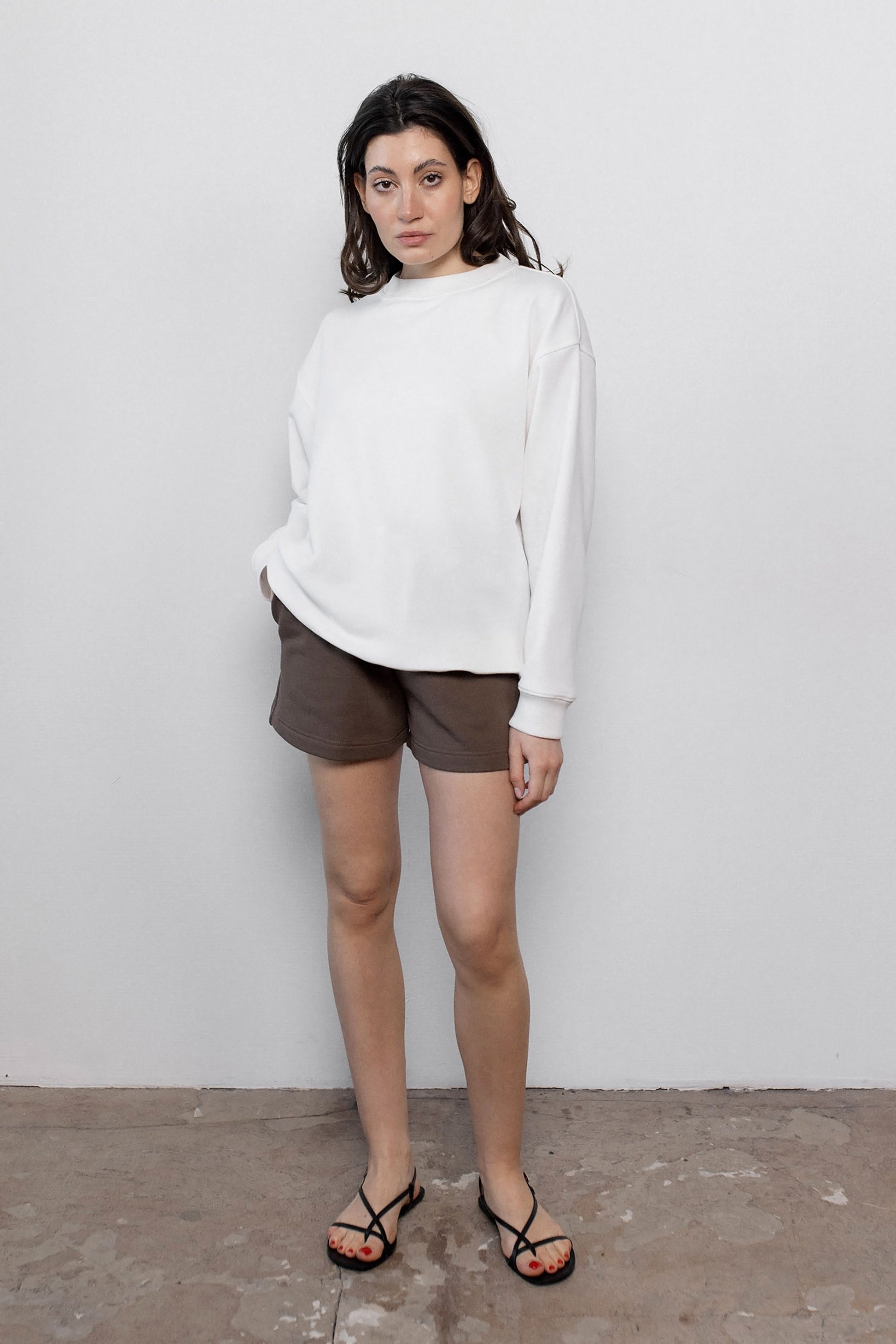 brown-cotton-shorts-style