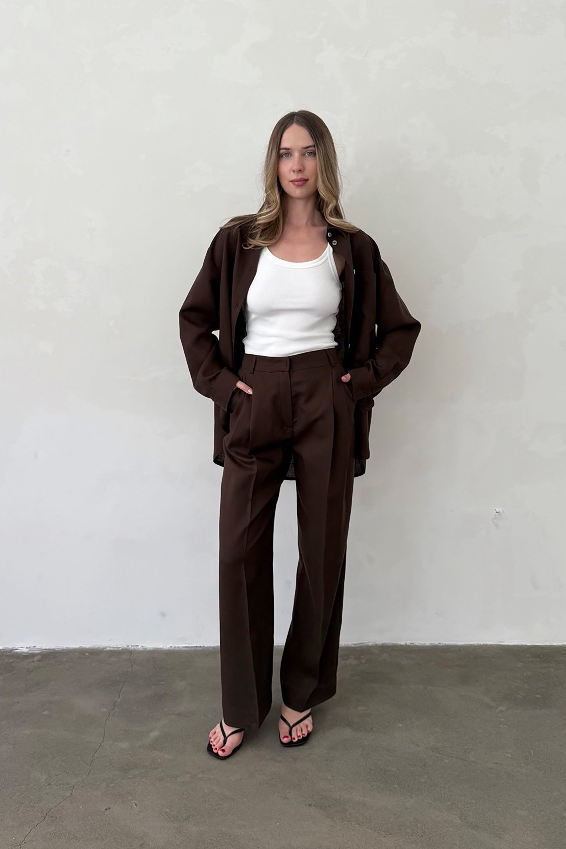 chocolate-linen-shirt-suit-mood