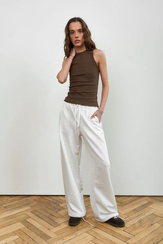 chocolate-ribbed-fitted-top-front-side