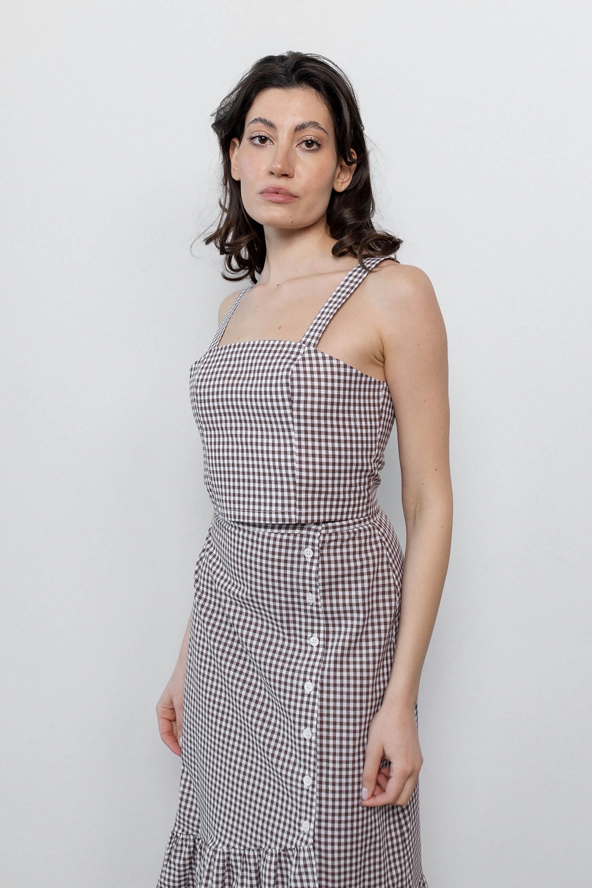 gingham-chocolate-cotton-crop-top