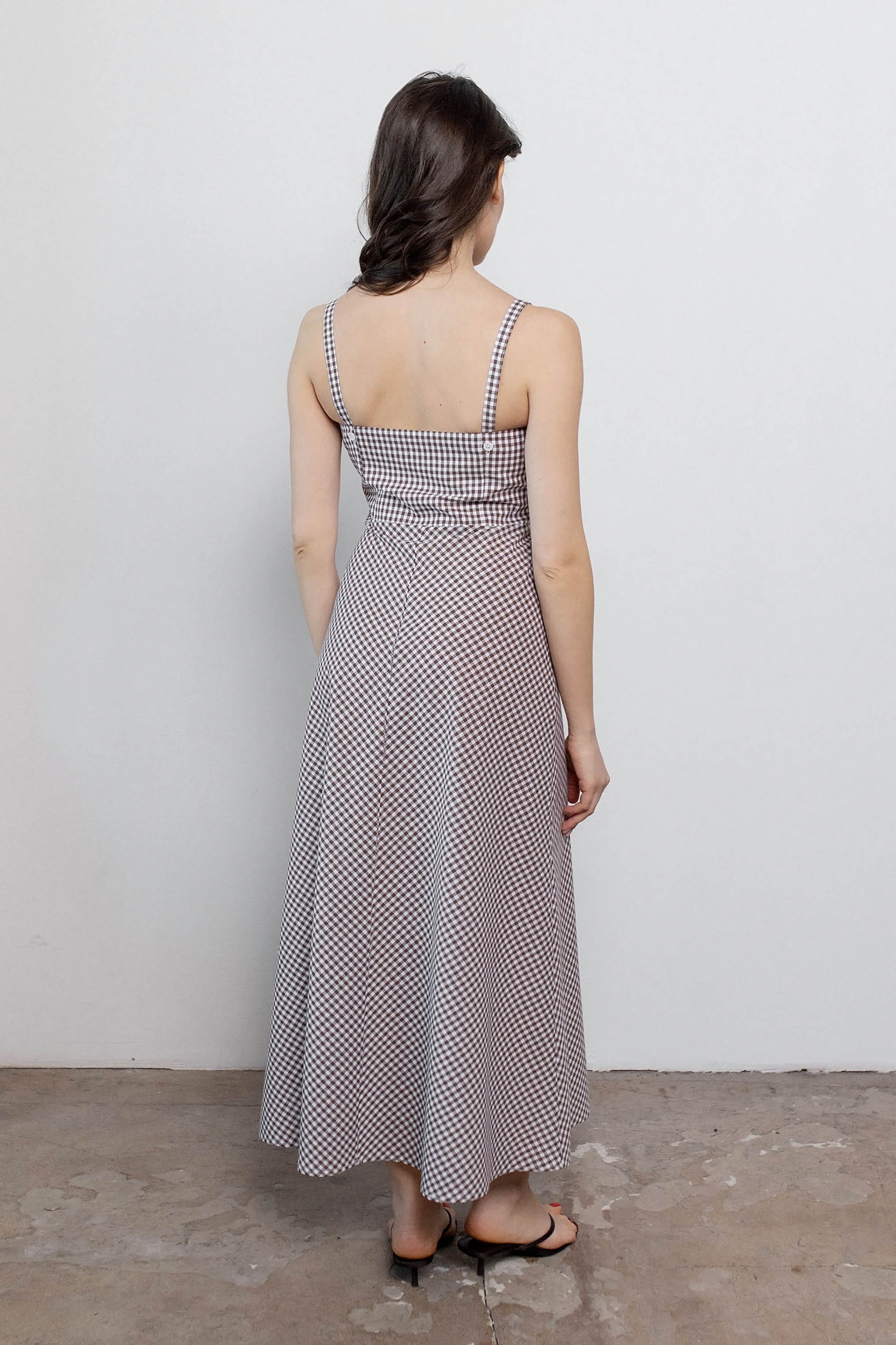 gingham-chocolate-cotton-straight-dress-back