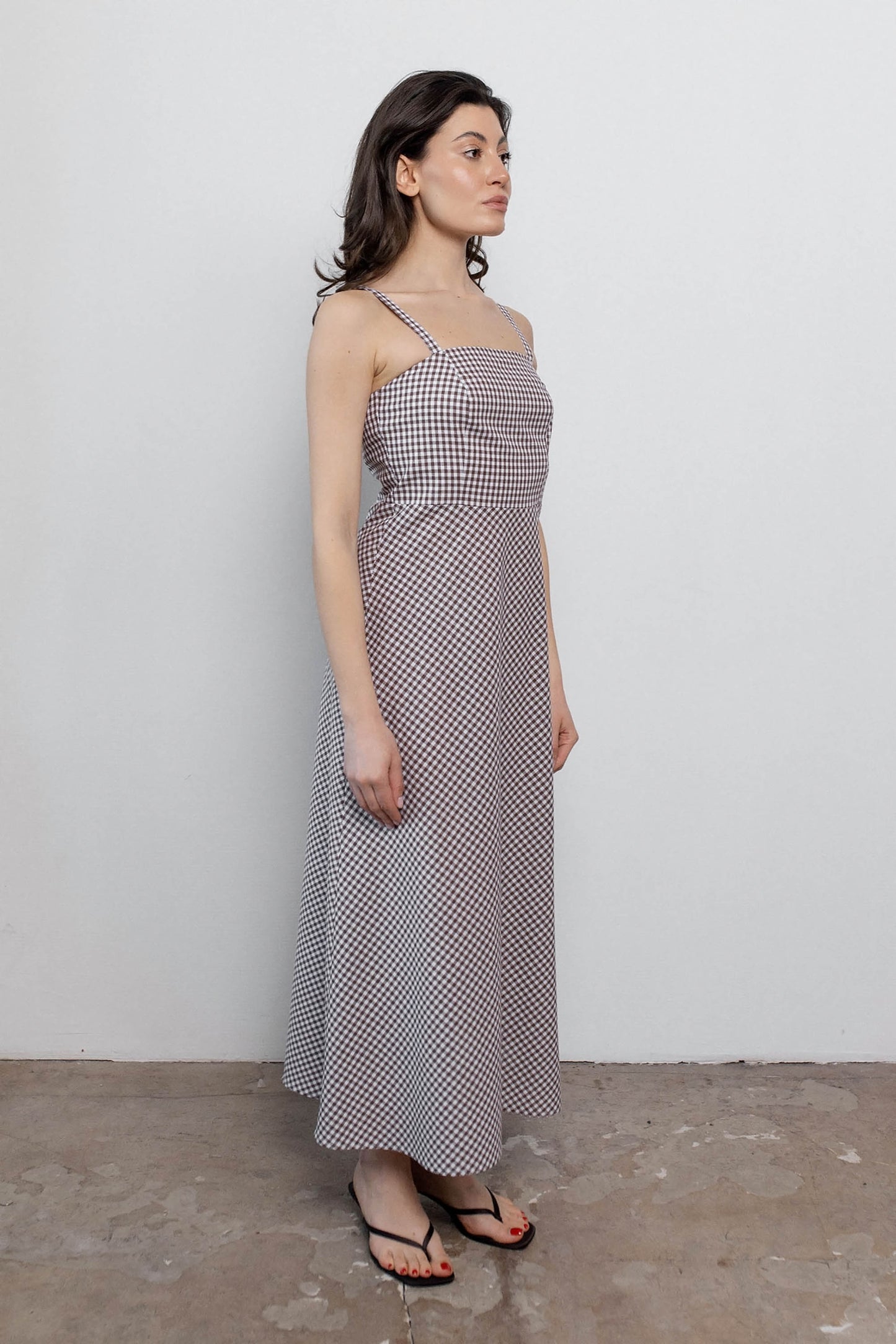 gingham-chocolate-cotton-straight-dress-sides