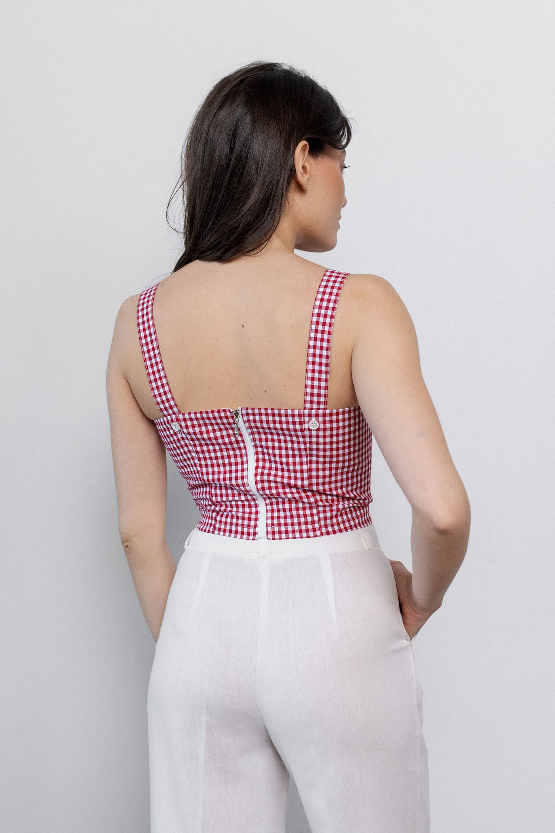 gingham-red-cotton-crop-top-back