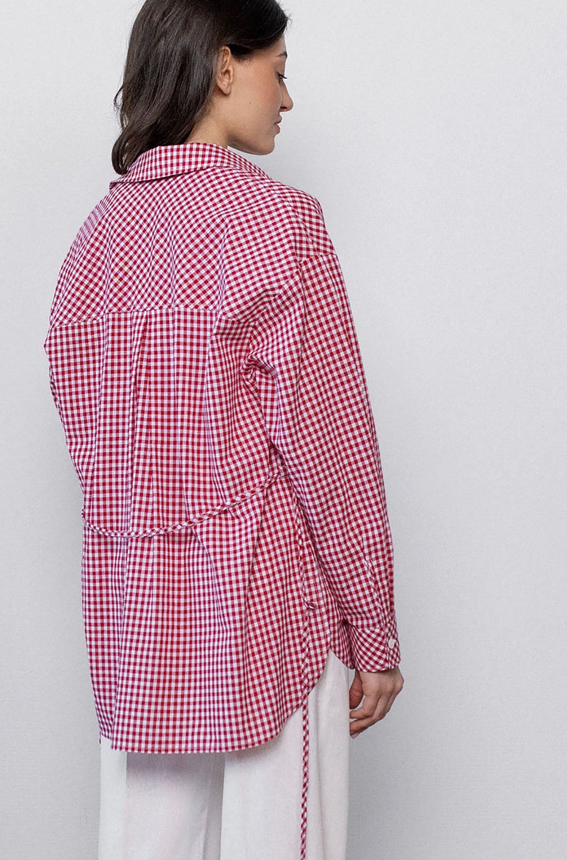 gingham-red-cotton-tie-belt-shirt-back